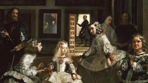 Este cuadro, al igual que "Visita guiada por el Museo del Prado", representa a una familia real con un niño, asistentes y un hombre en la puerta, en una elegante habitación. - ForTwo - Planes para parejas