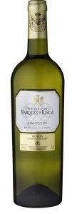 La Visita a bodega Marqués de Riscal (Álava) ofrece un elegante vino blanco con etiqueta dorada y blanca. - ForTwo - Planes para parejas