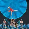 Bajo el cielo azul de Madrid, iluminado por la luna, "Luzia" del Circo del Sol deslumbra con un espectáculo acrobático impresionante. Una bailarina de equilibrio sobre zancos ilumina el escenario entre un vibrante tapiz de artistas en este espectáculo fascinante. - ForTwo - Planes para parejas