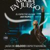 Cartel de "Magia en juego - Javi Rufo (Madrid)" que muestra al mago Javi Rufo en el escenario con el brazo levantado, destacando premios y número de público. - ForTwo - Planes para parejas