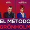 Cuatro individuos vestidos de negocios representan la tensión de *El método Grönholm* en el Teatro Cofidis Alcázar de Madrid. - ForTwo - Planes para parejas