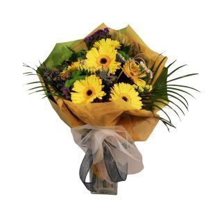 ramo de gerberas amarillas