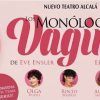 Cartel promocional de *Los monólogos de la vagina* en el Nuevo Teatro Alcalá de Madrid, con fotos y nombres del reparto. - ForTwo - Planes para parejas