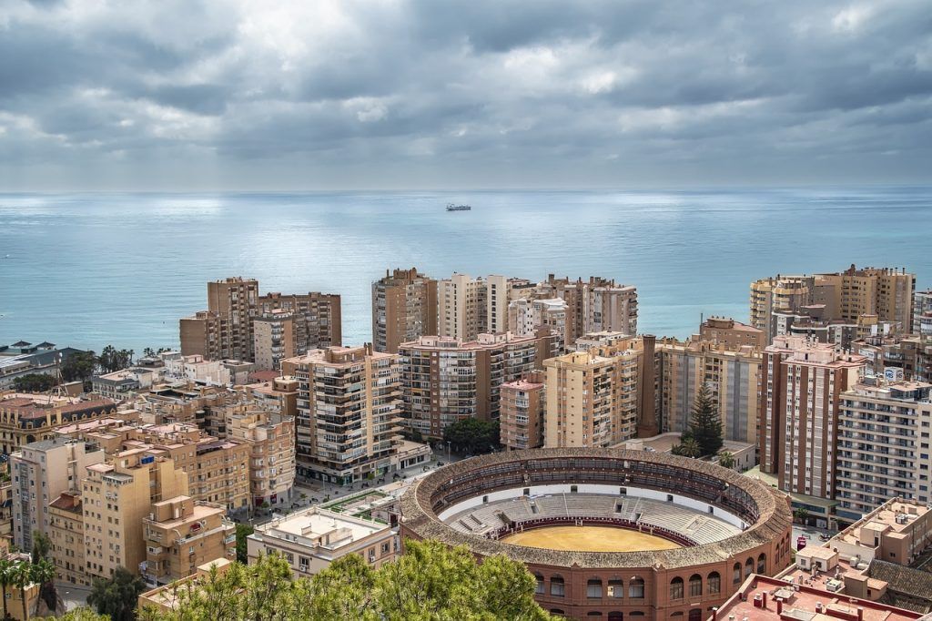 Vista aerea de Málaga