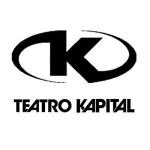 El logotipo de Teatro Kapital en Madrid presenta una K estilizada dentro de un óvalo con la palabra "Discoteca Kapital" elegantemente mostrada debajo. - ForTwo - Planes para parejas