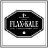 Un logotipo en blanco y negro con "Flax & Kale: Cuina Flexiteriana, Des de 1979" en un octágono bordeado encarna la esencia de "Brunch en Flax & Kale Barcelona" y su vibrante cultura del brunch. - ForTwo - Planes para parejas
