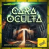 El texto "CARA OCULTA" en estilo neón se superpone a un fondo de corredor misterioso, evocando un desafío de escape de habitación. - ForTwo - Planes para parejas