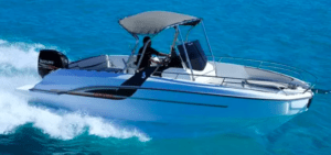 Experimente "Descubre Menorca en un Beneteau Flyer 7.7" mientras navega con gracia sobre las olas azules de Menorca, con su casco blanco abriéndose paso impulsado por un confiable motor Suzuki, todo bajo la protección de una robusta capota. - ForTwo - Planes para parejas