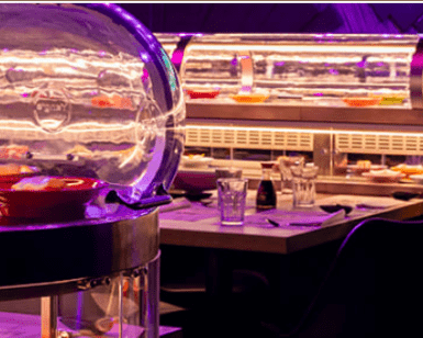 Cena interactiva en Runni Pandora